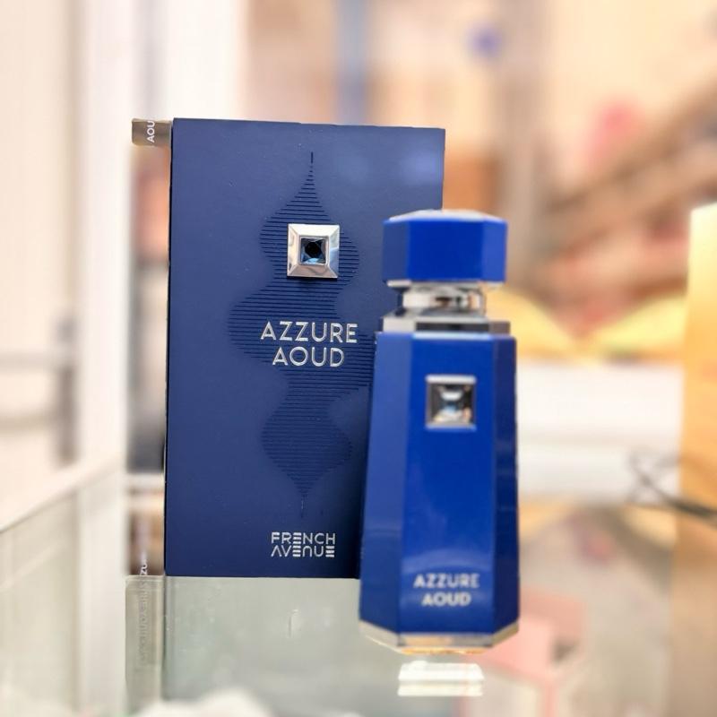 French Avenue Azzure Aoud 100ml Eau De Parfum - Saffron, Passion Fruit & Rose Notes - Oriental Woody Fragrance for Luxurious Elegance