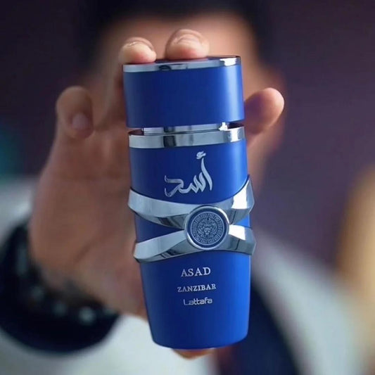 Asad Zanzibar Lattafa Perfume EDP for Women Men 100ml Eau De Parfum Long Lasting Floral & Woody Arabian Perfume Spray Scent